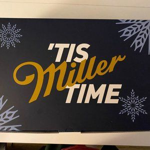 Miller Lite Beernament Christmas Ornament Set of 6 Beernaments w/ Gift Box